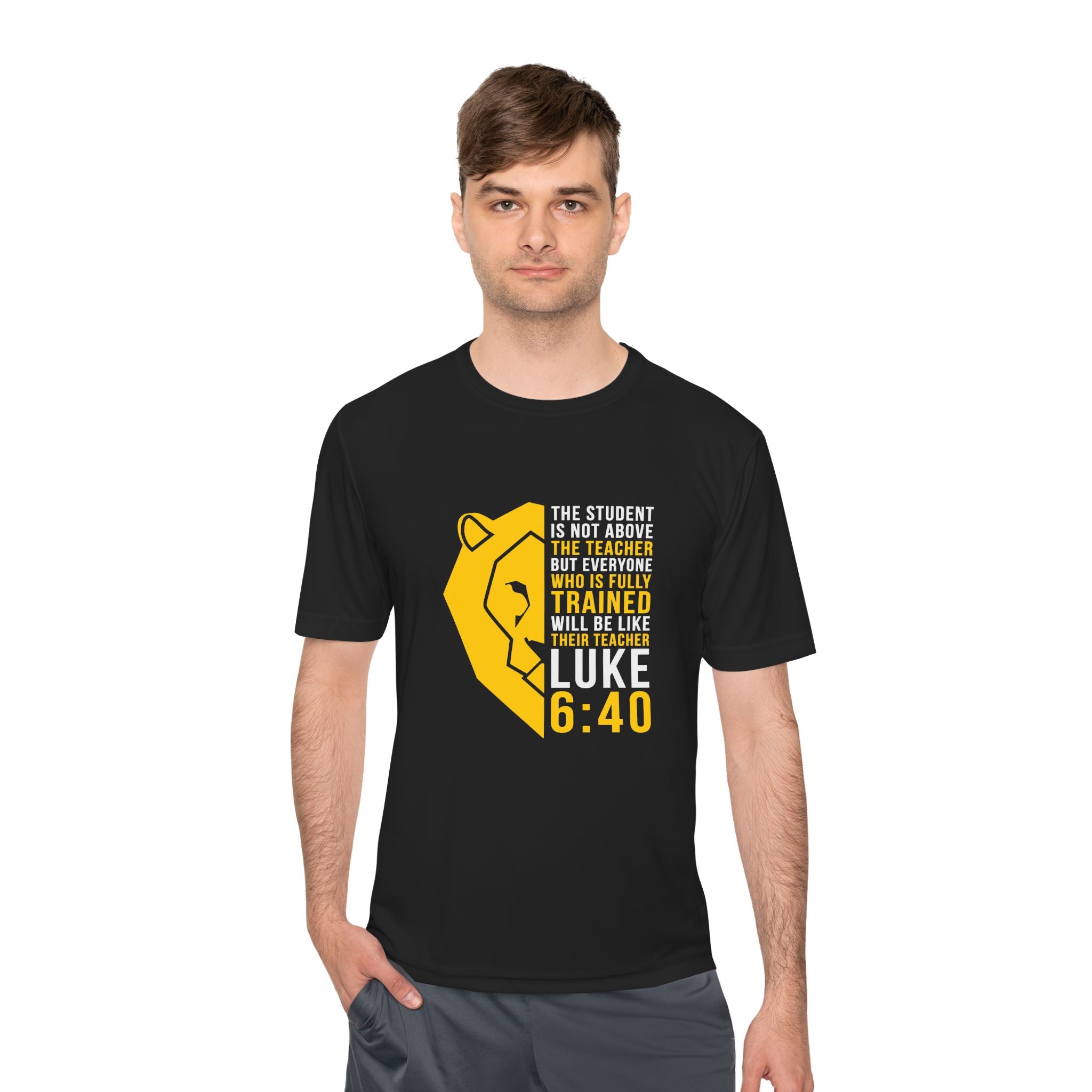 Train with Jesus | Unisex Moisture Wicking Workout Shirt