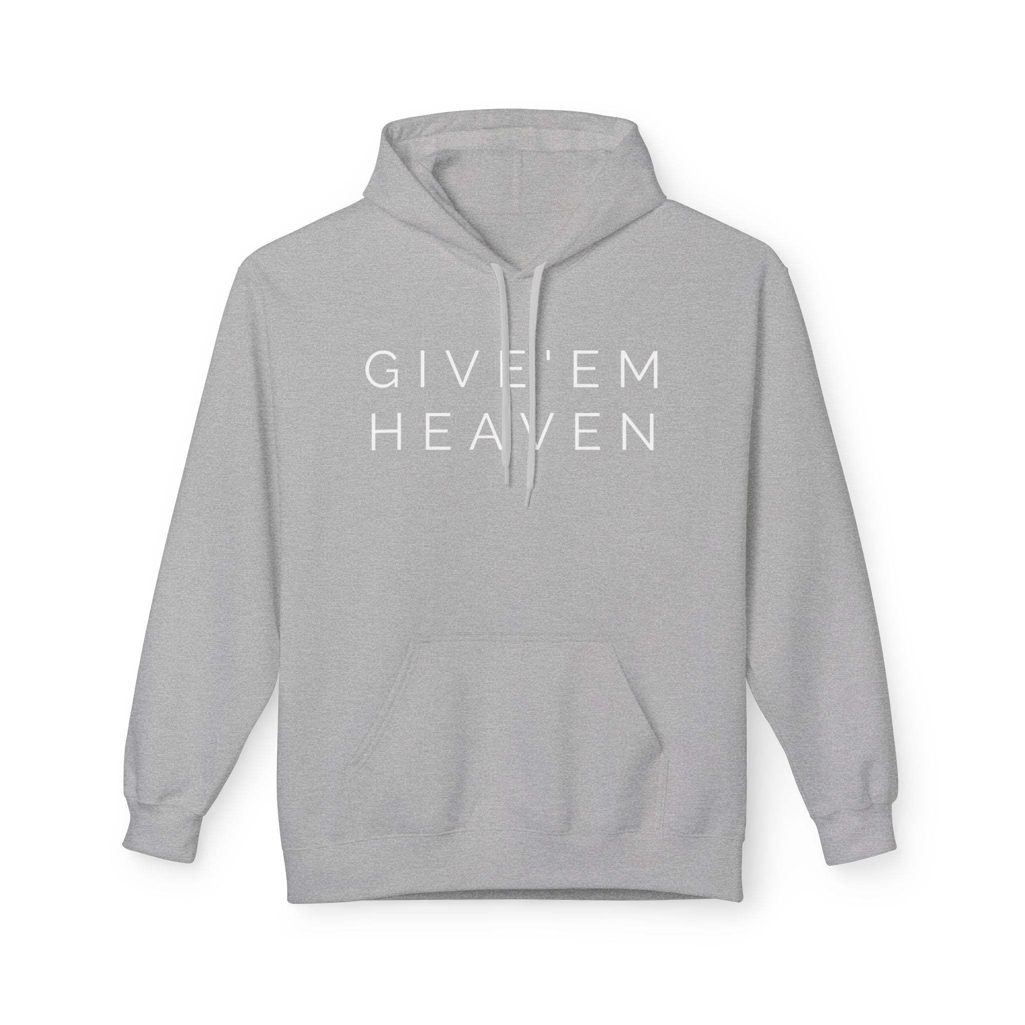 Give'em Heaven Hoodie: Unisex Midweight Softstyle Fleece