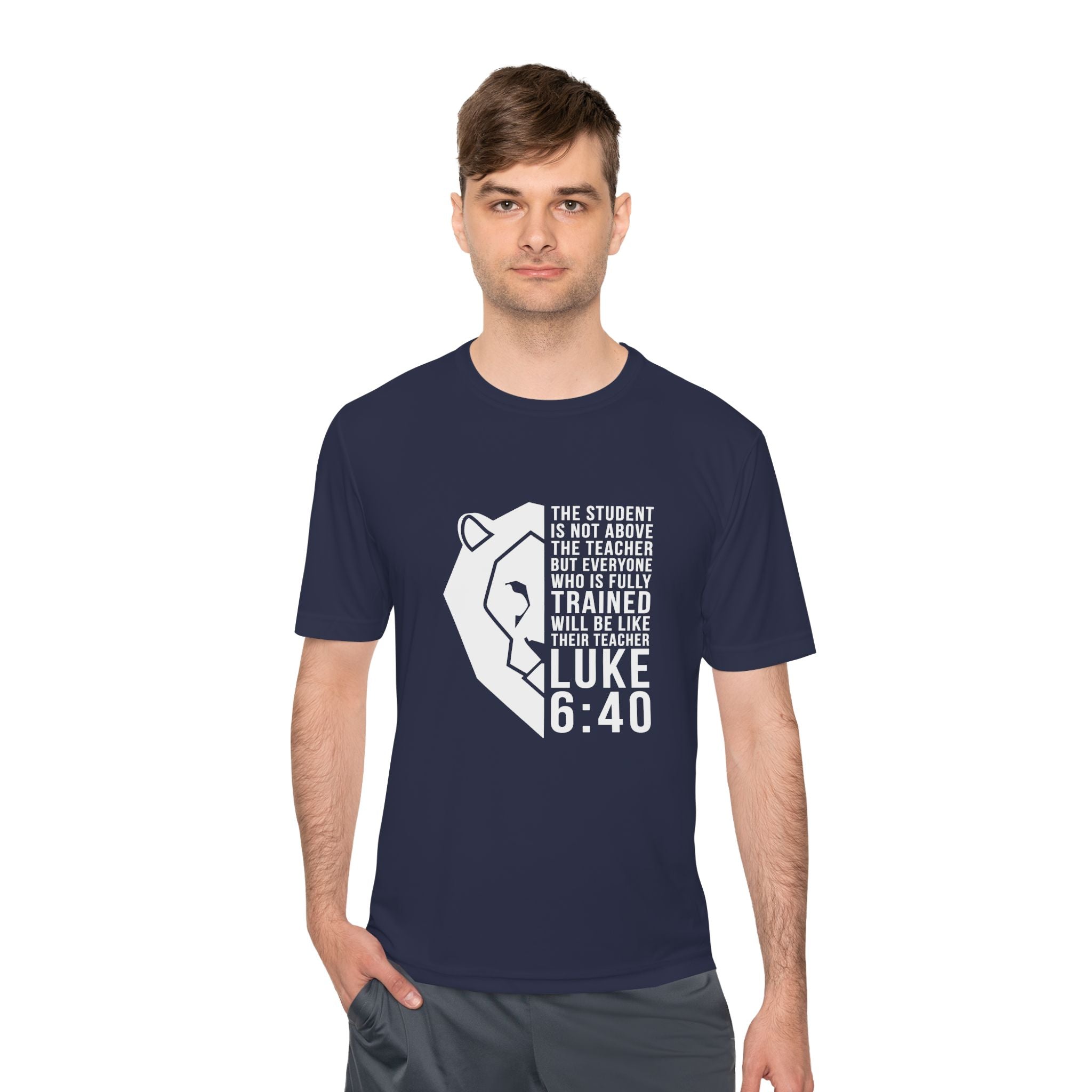 Train with Jesus | Unisex Moisture Wicking Workout Shirt
