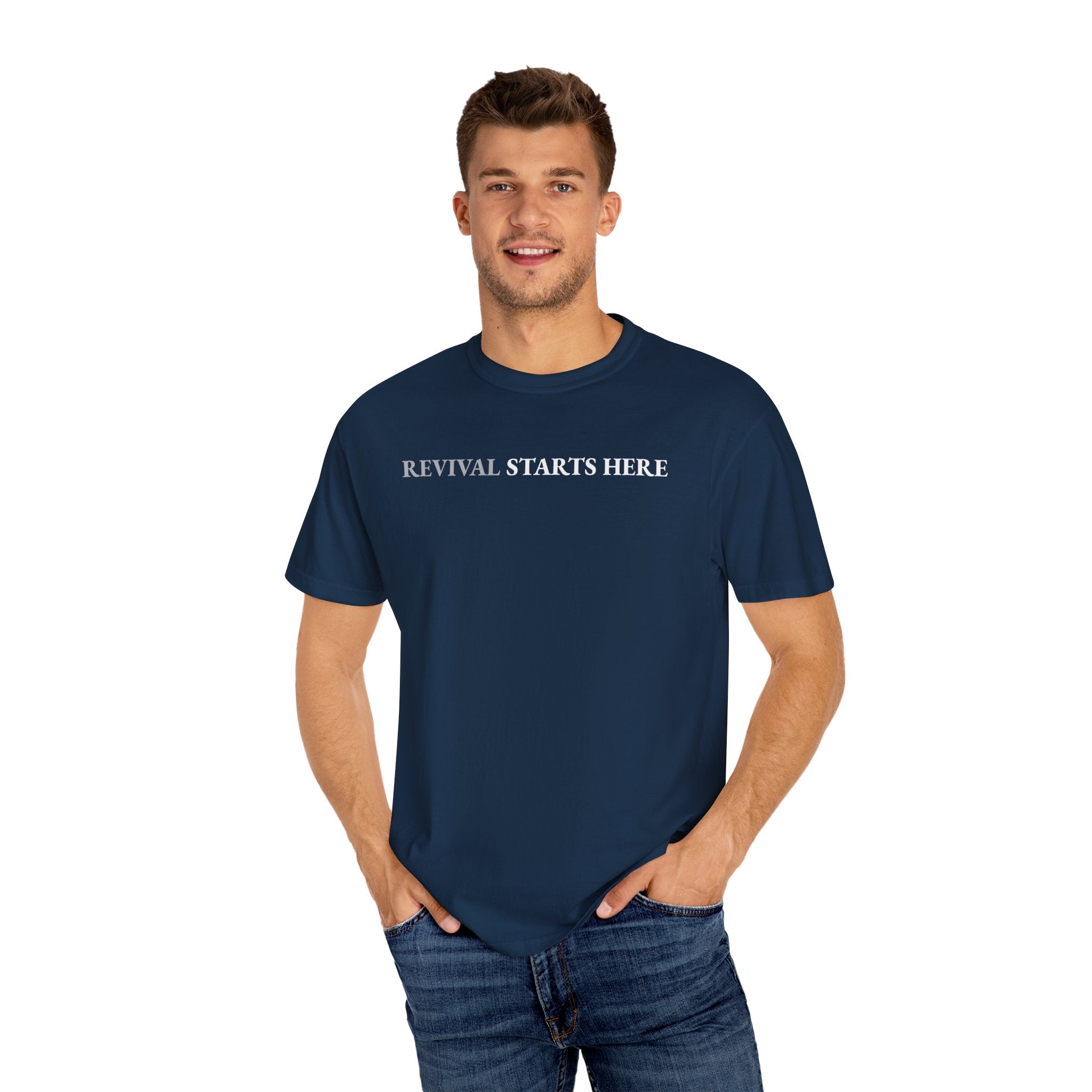Revival Starts Here! Inspirational Unisex Tee