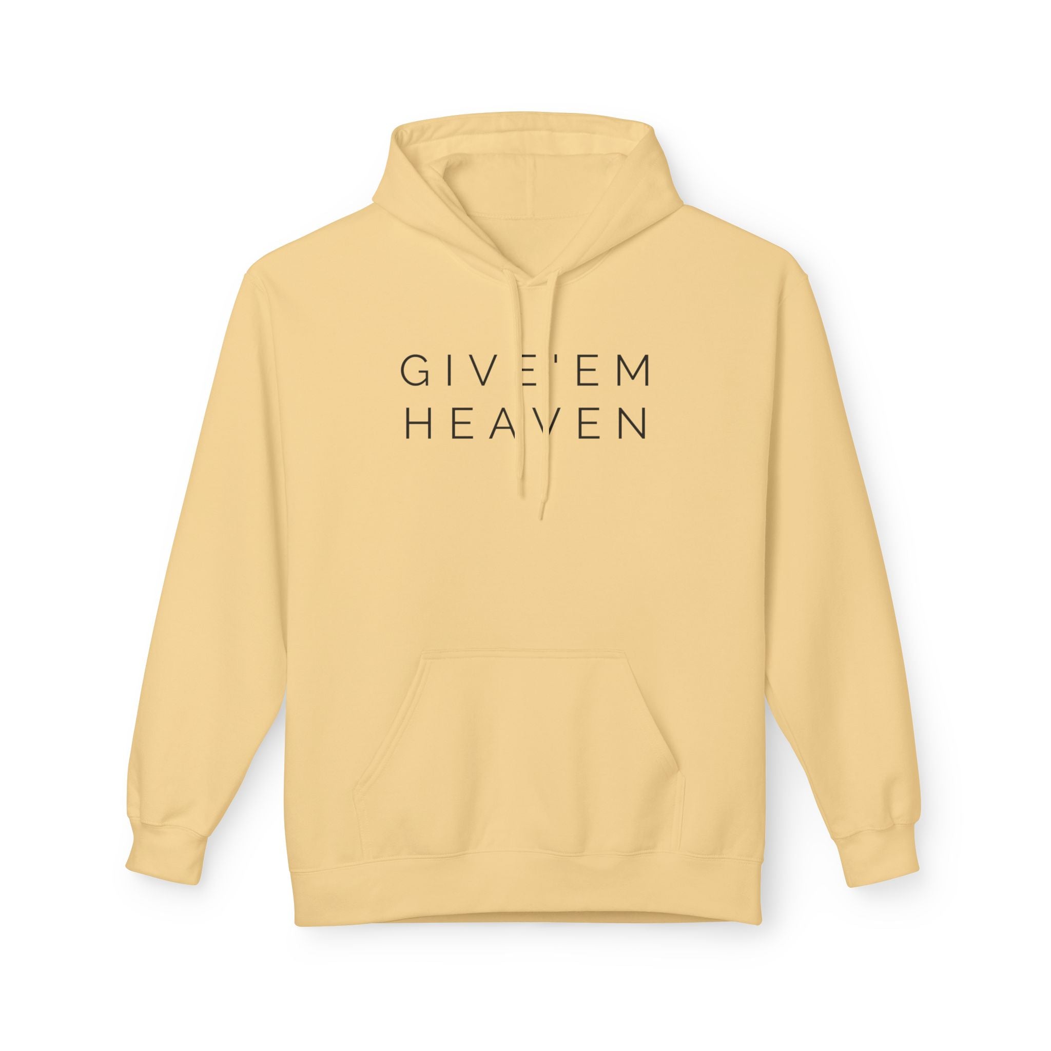 Give'em Heaven Hoodie: Unisex Midweight Softstyle Fleece