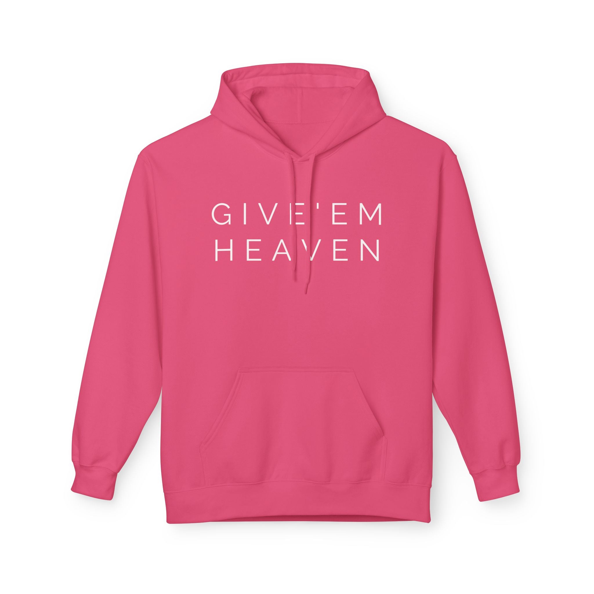 Give'em Heaven Hoodie: Unisex Midweight Softstyle Fleece