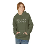 Give'em Heaven Hoodie: Unisex Midweight Softstyle Fleece