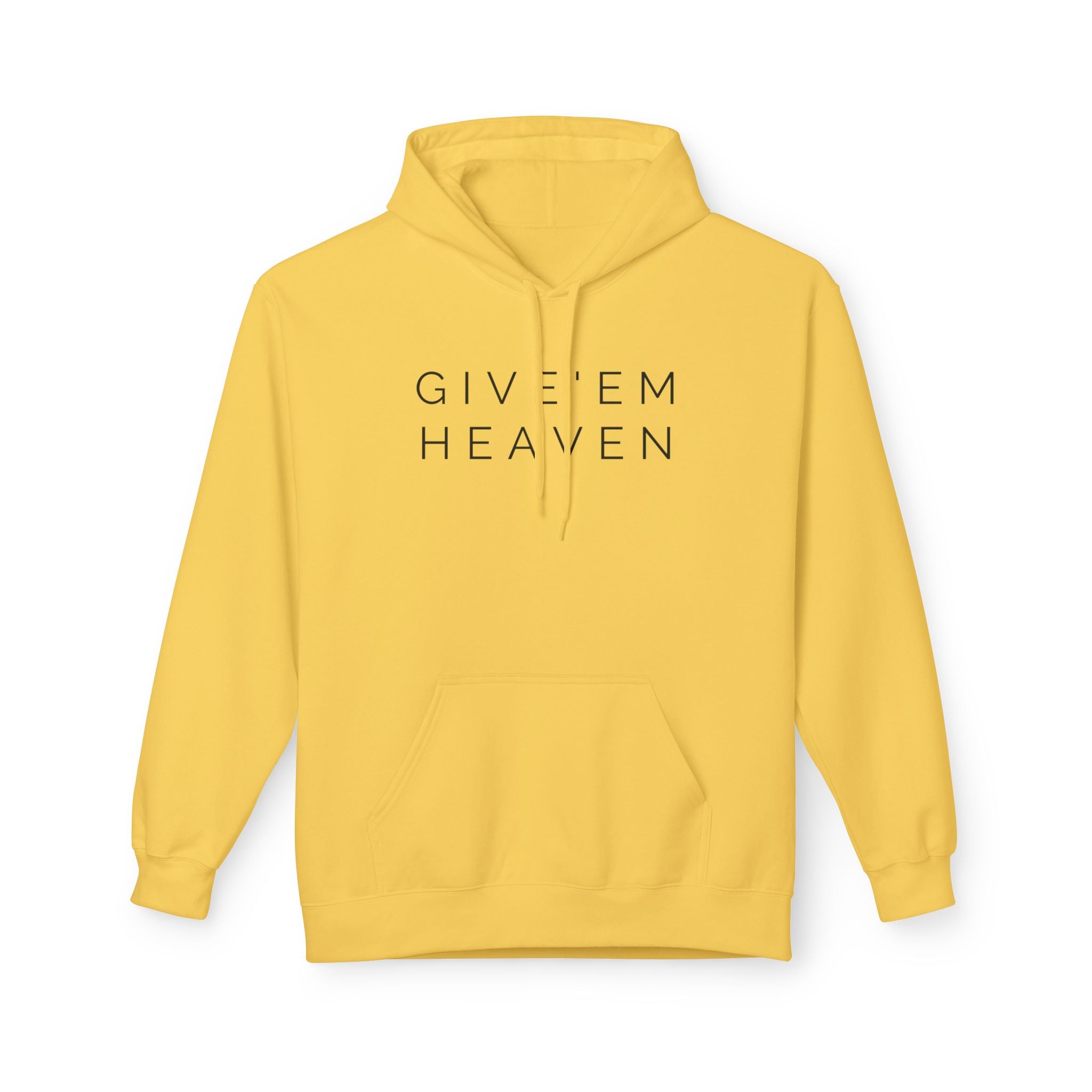 Give'em Heaven Hoodie: Unisex Midweight Softstyle Fleece