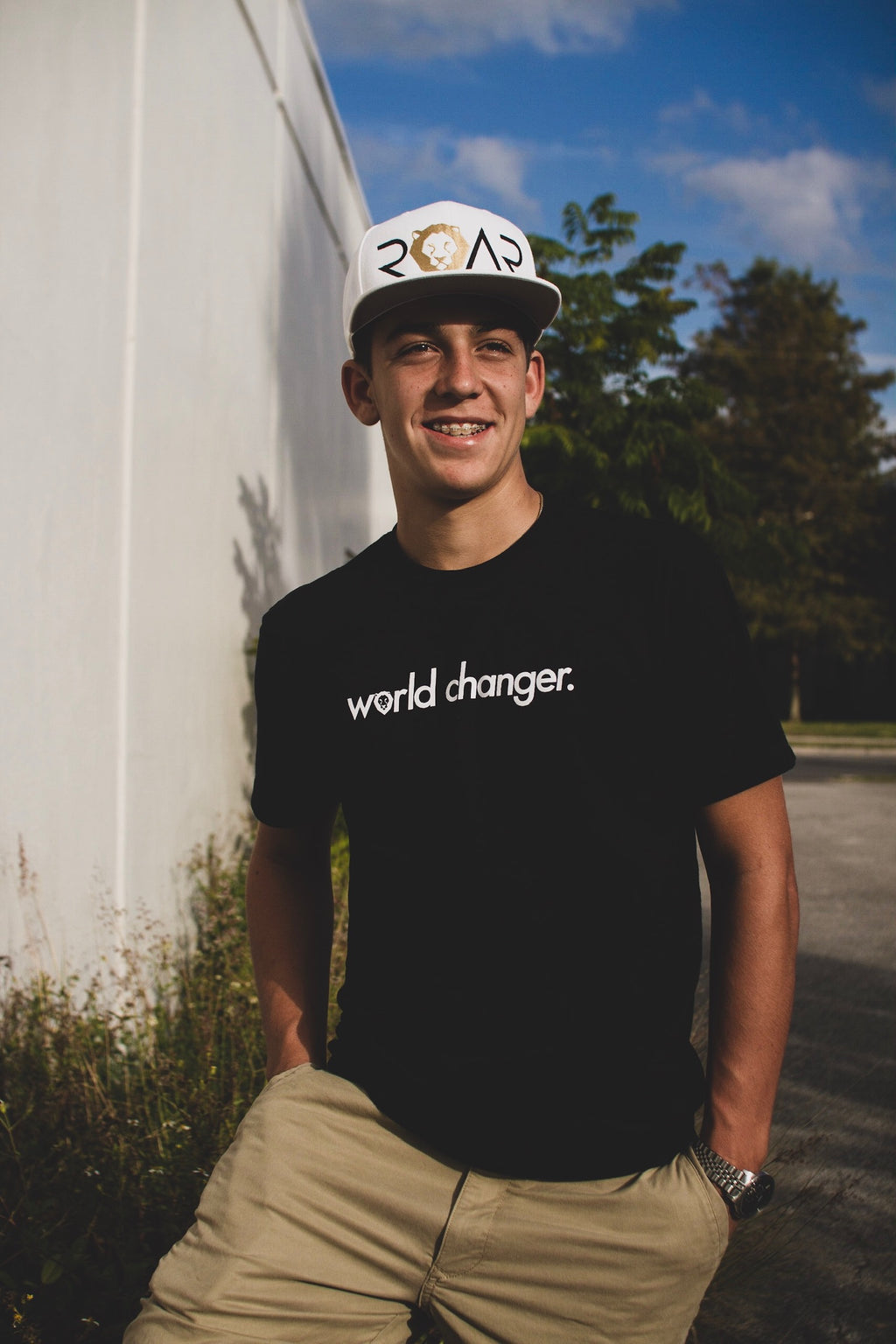 WORLD CHANGER - KIDS AND YOUNG ADULTS T-SHIRT *OPTIONAL COMBO ADD-ON WITH LIMITED EDITION MAX-ROAR FLATBILL